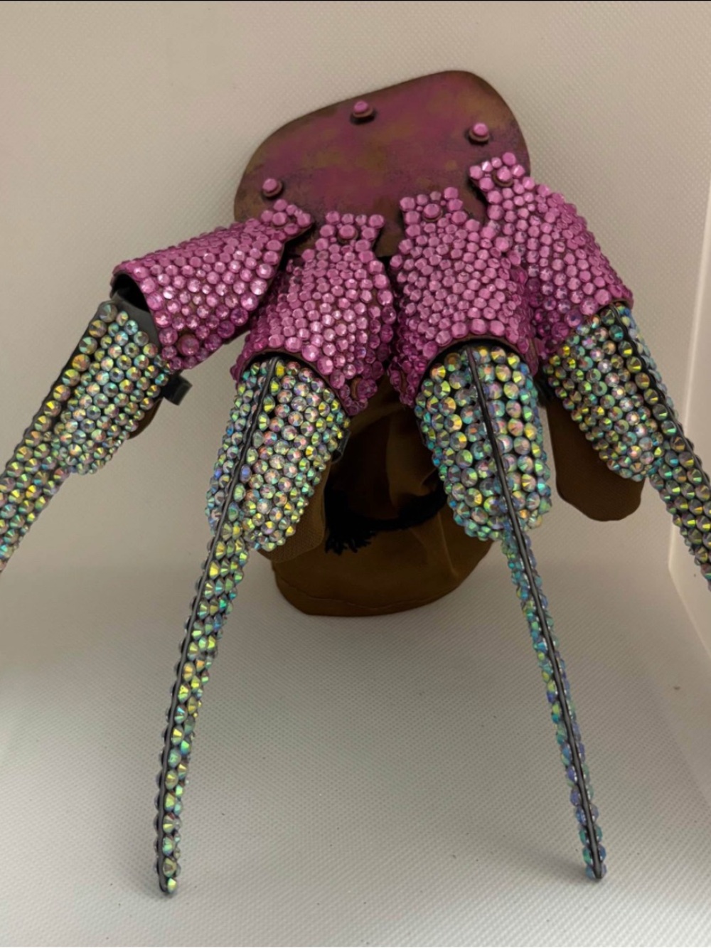 Rhinestone Freddy Krueger Glove + Crystal Bracelet Halloween Costume